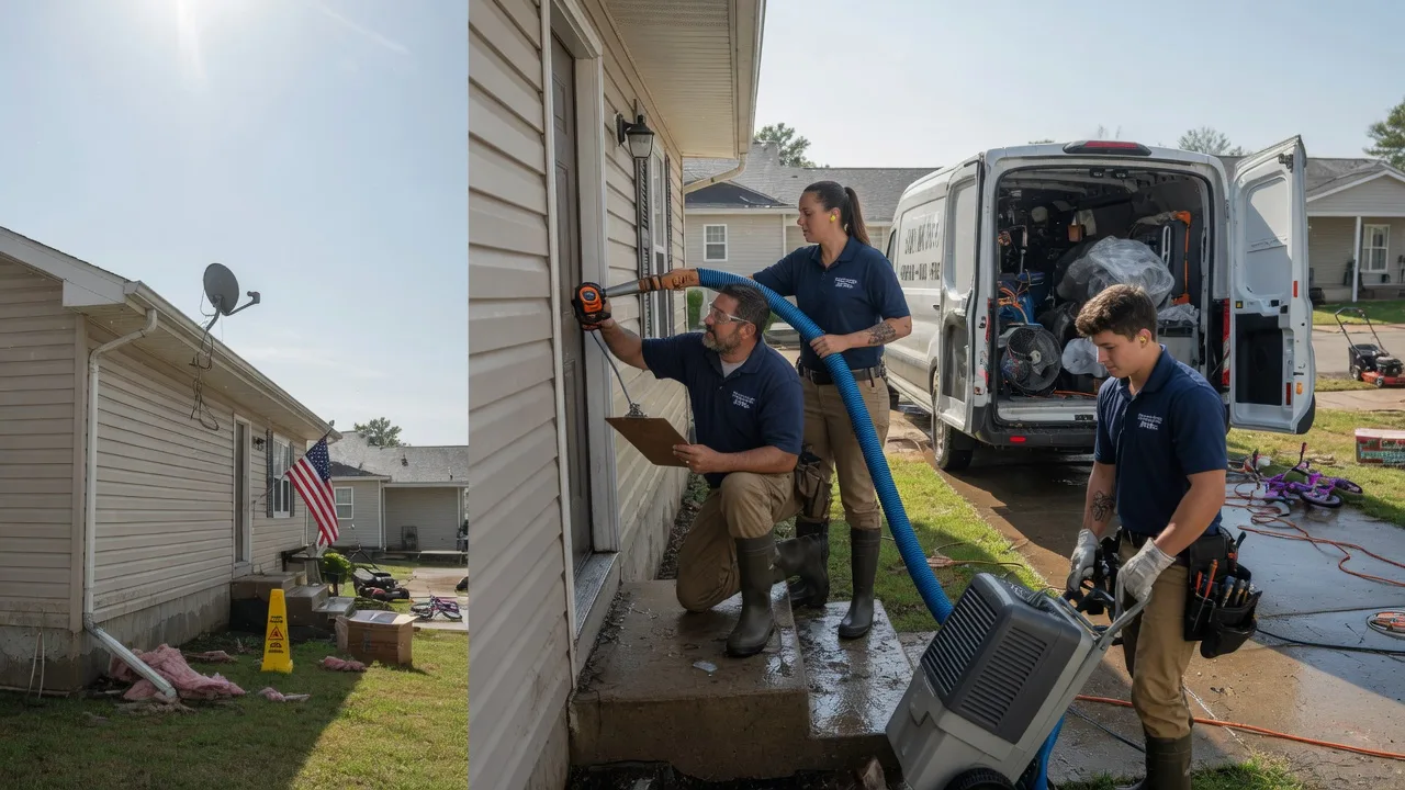 Ceiling Water Damage Restoration in Manawa, WI near me